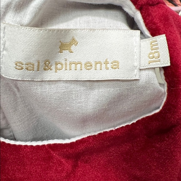 Sal & Pimenta Red Velvet bubble Romper size 18 months - Picture 8 of 10